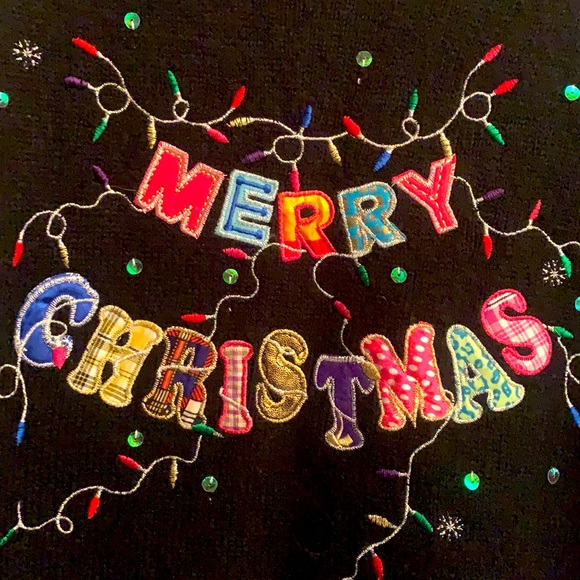 Ugly but beautiful and Merry  Christmas sweater - Picture 3 of 3